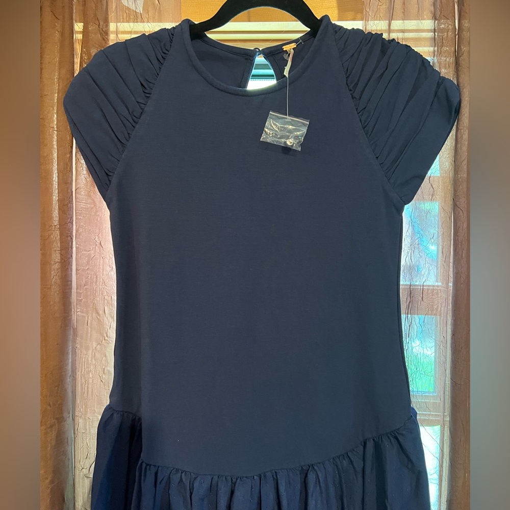 NWOT Free People Afternoon Elegance Midi Dress in Indigo Pura Size Med $148 MSRP - Picture 7 of 9